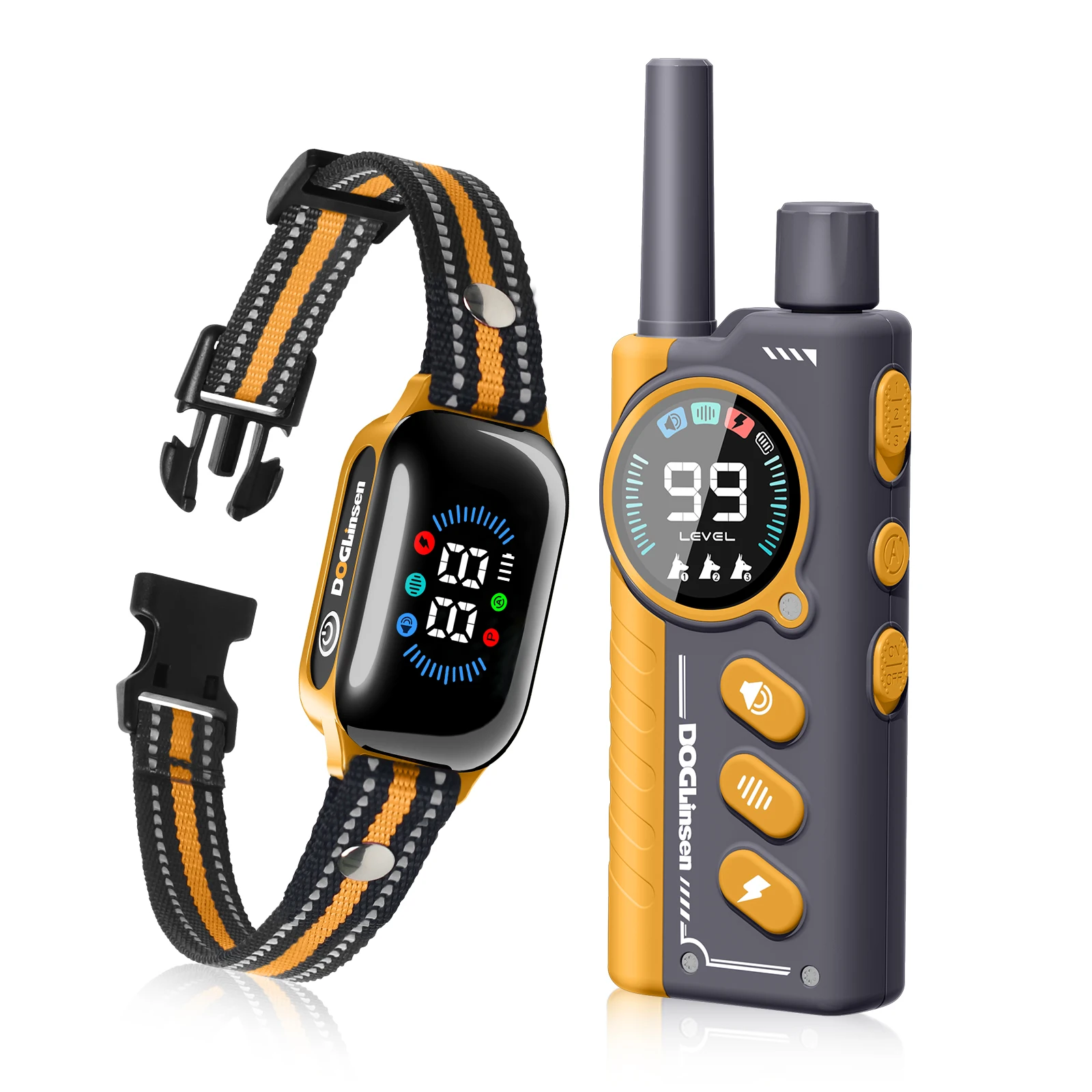 Electric Dog Training Collar 1Km Range With Remote Control Rechargeable Shock/Vibration/Sound Auto Modes Waterproof for Dog Size
Electric Dog Training Collar 1Km Range With Remote Control Rechargeable Shock/Vibration/Sound Auto Modes Waterproof for Dog Size