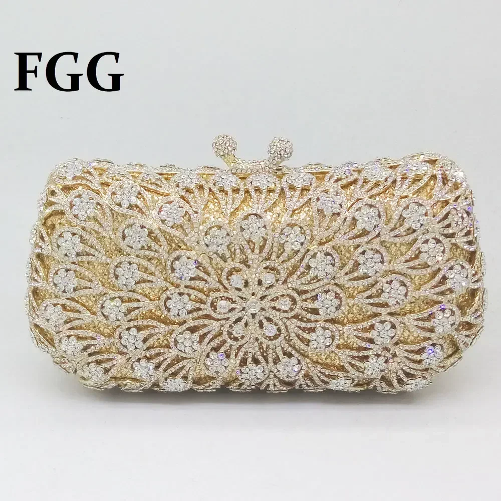 Boutique De FGG Women Flower Crystal Clutch Purses and Handbags Luxury Diamond Evening Bags Party Dinner Bridal Minaudiere Bag
Boutique De FGG Women Flower Crystal Clutch Purses and Handbags Luxury Diamond Evening Bags Party Dinner Bridal Minaudiere Bag