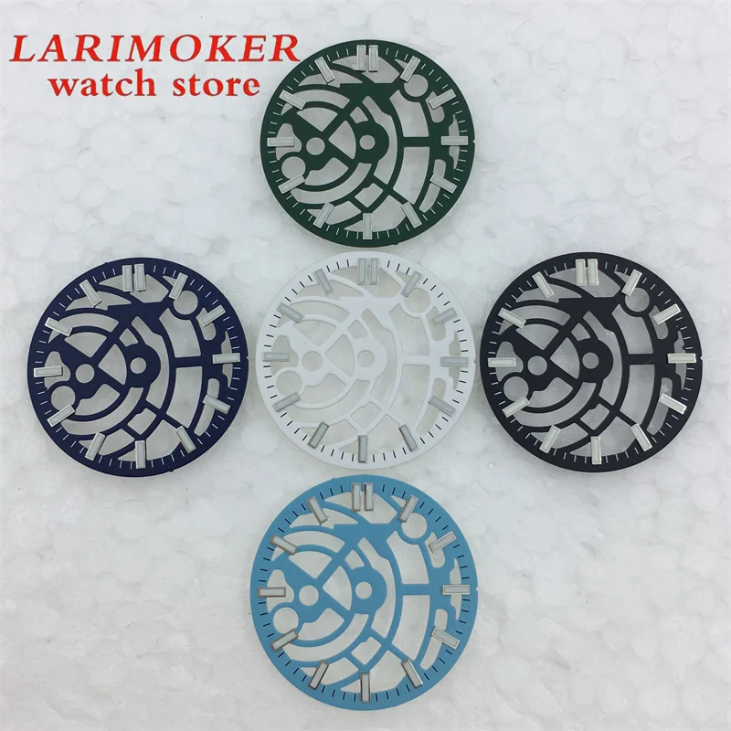 BLIGER 28.5mm hollow skeleton dial Hollow dial green luminous for NH70 NH72 movement
BLIGER 28.5mm hollow skeleton dial Hollow dial green luminous for NH70 NH72 movement