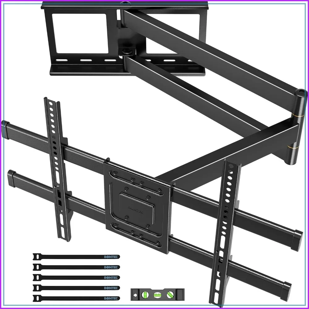 Extra Long 40.9" Extension Arm Full Motion TV Wall Mount for 32-75" TVs, Holds Up to 132 lbs, Tilt Swivel Level Adjustment, Max VESA 600x400mm
Extra Long 40.9" Extension Arm Full Motion TV Wall Mount for 32-75" TVs, Holds Up to 132 lbs, Tilt Swivel Level Adjustment, Max VESA 600x400mm