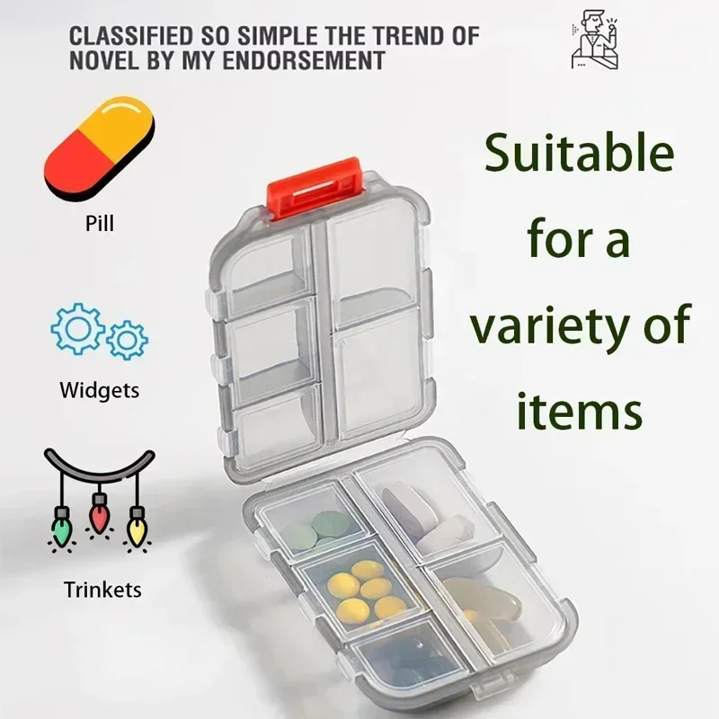 10 Grids Dispenser Plastic Container Travel Pills Organizer Box Portable Folding Small Pill Case Daily Pills Container Pill Box
10 Grids Dispenser Plastic Container Travel Pills Organizer Box Portable Folding Small Pill Case Daily Pills Container Pill Box