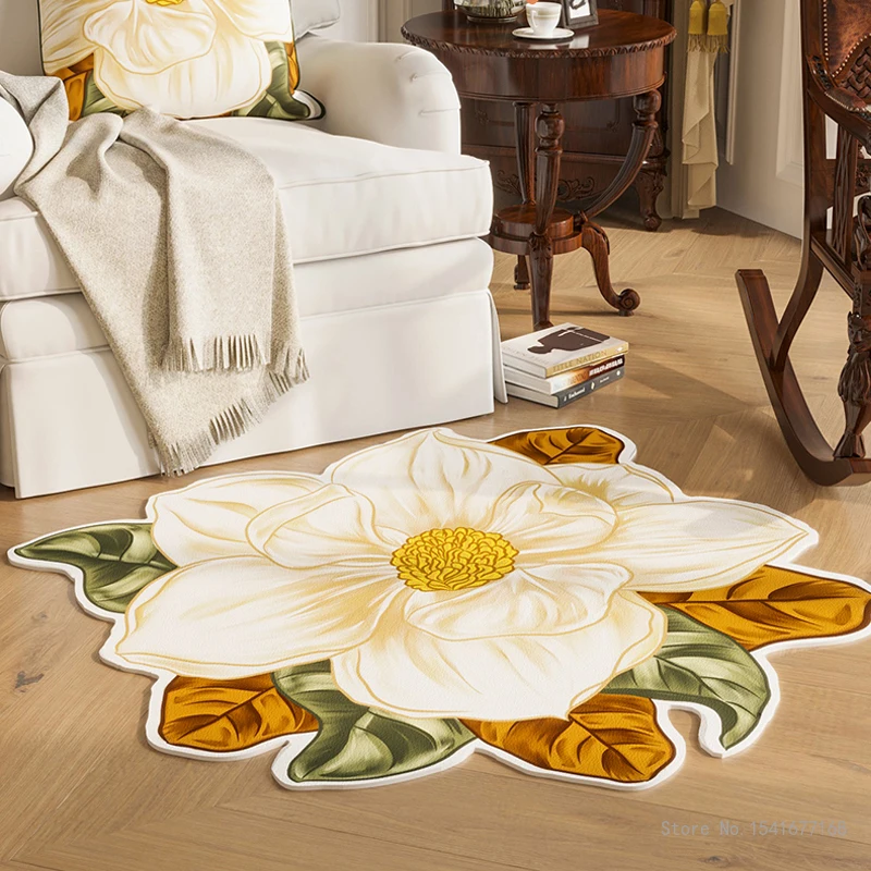 Waterproof Oil-Proof Leather Floor Mat, Flower Series, Special-Shaped Carpet, American Living Room, Home Bedroom, Bedside Luxury
Waterproof Oil-Proof Leather Floor Mat, Flower Series, Special-Shaped Carpet, American Living Room, Home Bedroom, Bedside Luxury