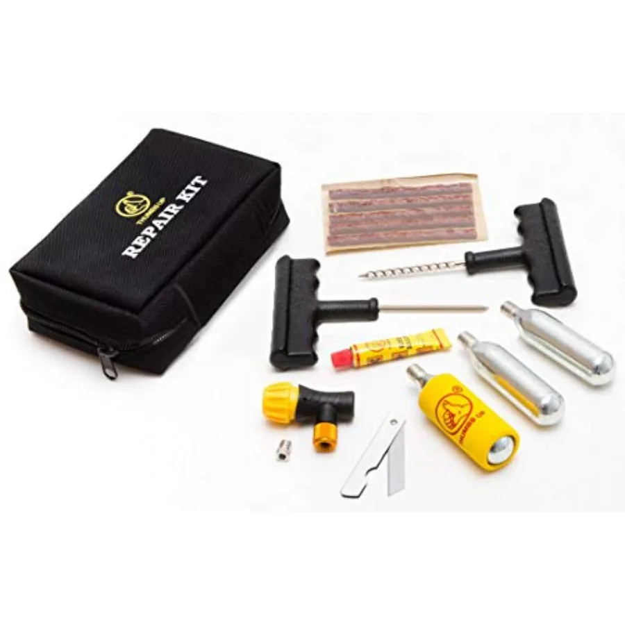 Набор инструментов для быстрого накачивания и экстренного ремонта шин мотоциклов, квадроциклов и UTV (CO2) для бездорожья, черный
Набор инструментов для быстрого накачивания и экстренного ремонта шин мотоциклов, квадроциклов и UTV (CO2) для бездорожья, черный