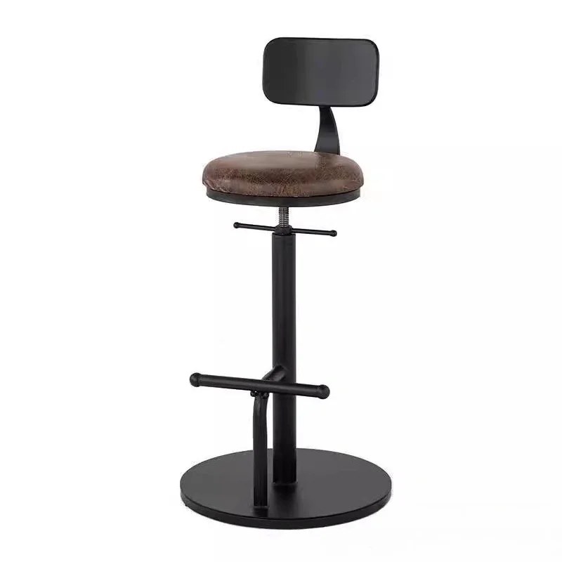 Wrought iron creative liftable swivel foot bar stool industrial style retro bar chair
Wrought iron creative liftable swivel foot bar stool industrial style retro bar chair