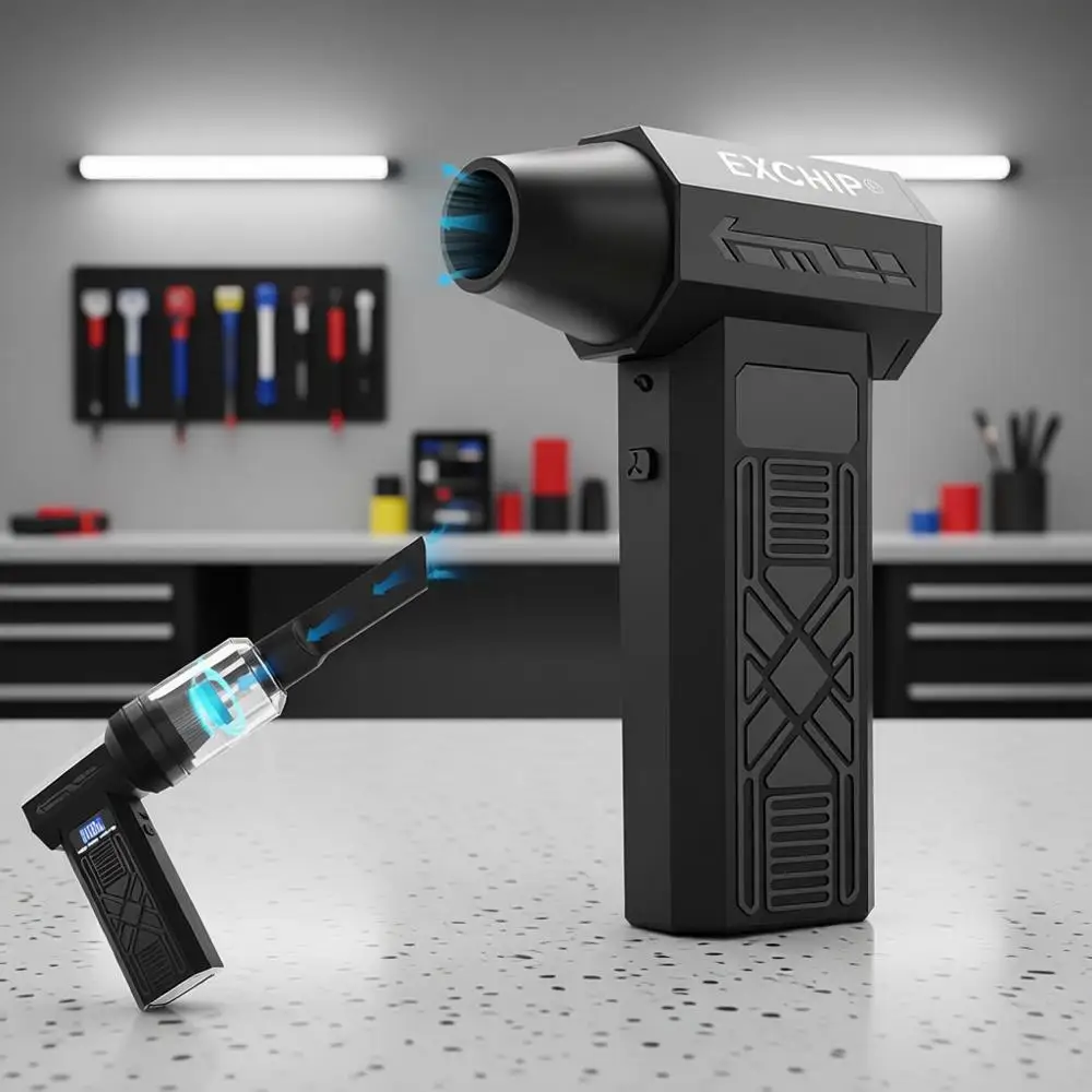 150000RPM Electric Air Duster Rechargeable with Color Display, LED Light, 4-Speed Adjustable Mini Air Blower Cordless Duster for
150000RPM Electric Air Duster Rechargeable with Color Display, LED Light, 4-Speed Adjustable Mini Air Blower Cordless Duster for