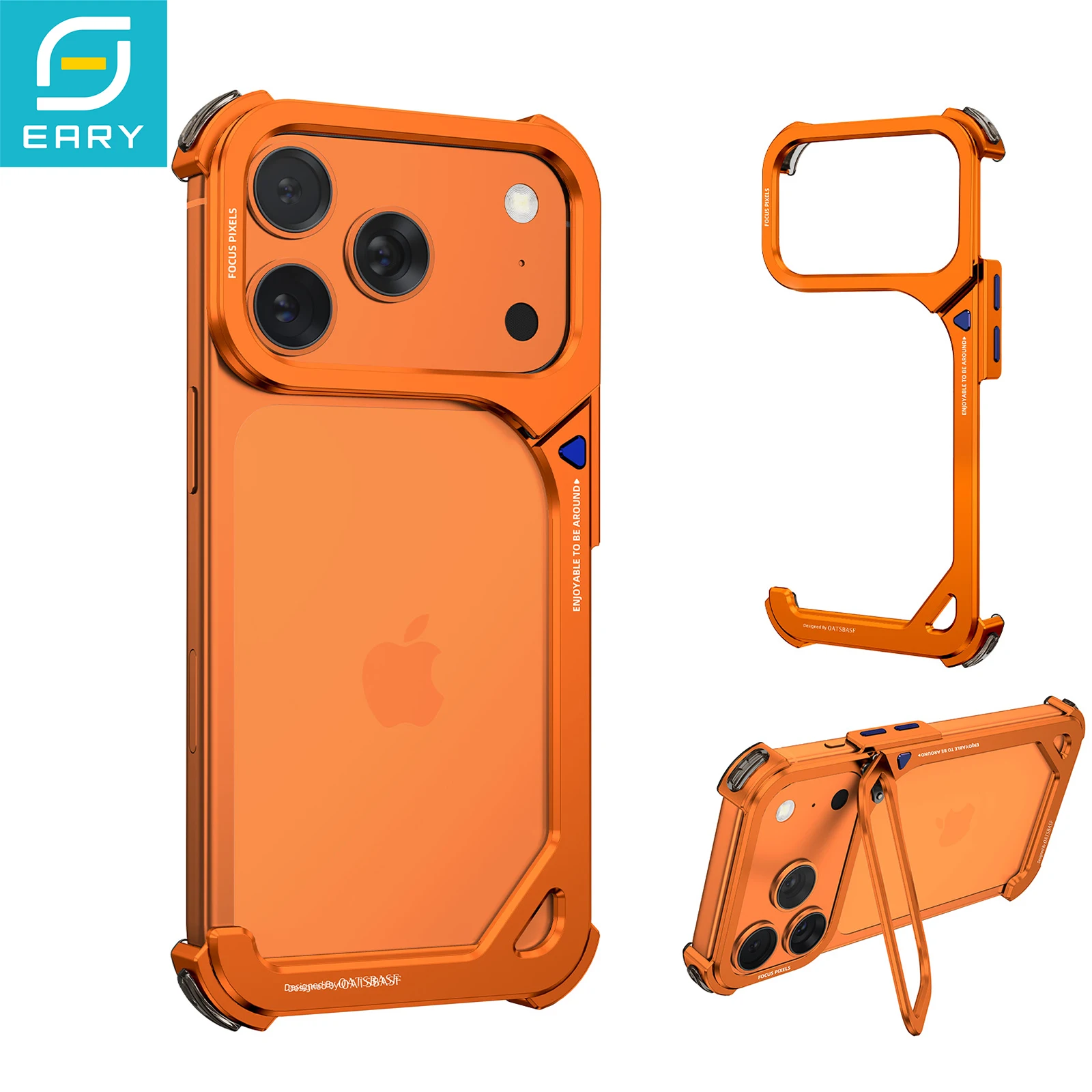 Eary 9 Shape for iPhone 17 Pro Max Bumper Case with Stand Aluminum Slim Cases for MagSafe Metal Frameless Shockproof Protective
Eary 9 Shape for iPhone 17 Pro Max Bumper Case with Stand Aluminum Slim Cases for MagSafe Metal Frameless Shockproof Protective
