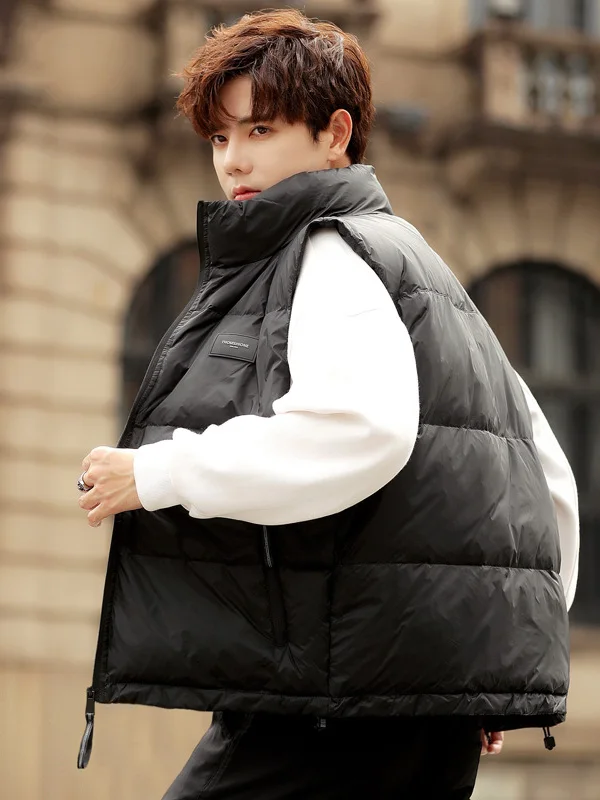 Vibe High-End ort Stand Collar down Vest Men's Casual Japanese Sle Warmth Outerwear Vest for Couples Youthful Energy
Vibe High-End ort Stand Collar down Vest Men's Casual Japanese Sle Warmth Outerwear Vest for Couples Youthful Energy