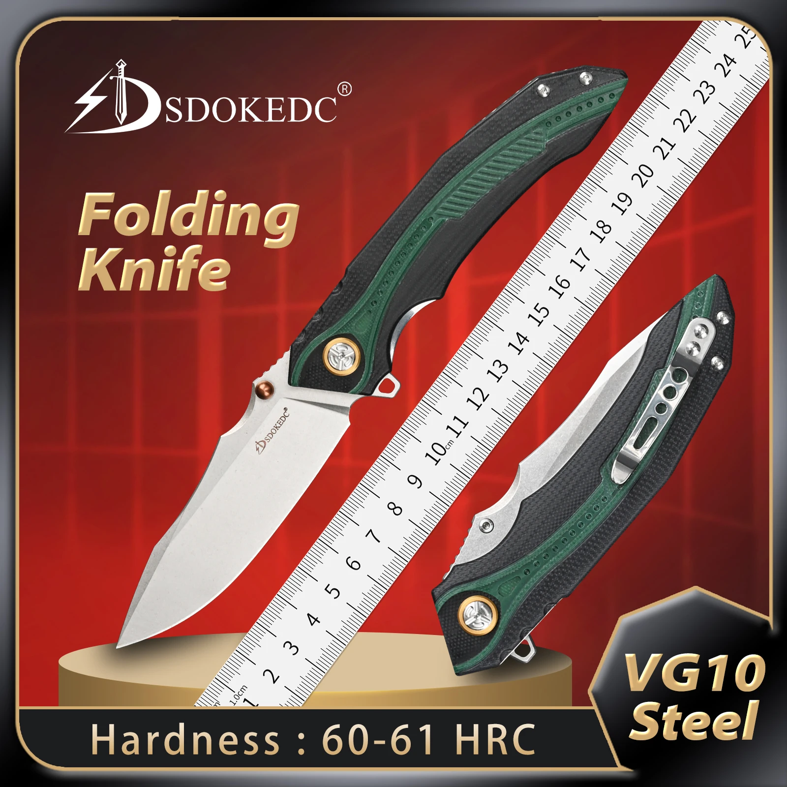 SDOKEDC Edc Folding Knife Outdoor Camping Hiking Backpacking Survival Pocket Mens Gift Easy Portability Utility Multitool
SDOKEDC Edc Folding Knife Outdoor Camping Hiking Backpacking Survival Pocket Mens Gift Easy Portability Utility Multitool