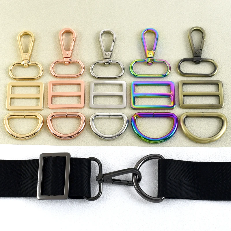 2/3/5Sets Metal Buckles for Backpack Bag Strap Keychain Metal Swivel Lobster Clasp Pet Collar Belt Hooks DIY Sewing Accessories 
2/3/5Sets Metal Buckles for Backpack Bag Strap Keychain Metal Swivel Lobster Clasp Pet Collar Belt Hooks DIY Sewing Accessories