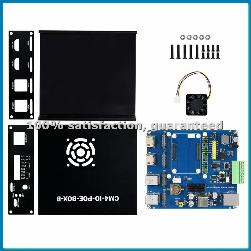 For Compute Module 4 PoE Mini-Computer (Type B) Based ,with Metal Case Cooling Fan CM4 PoE IO Board US Plug-A51M
For Compute Module 4 PoE Mini-Computer (Type B) Based ,with Metal Case Cooling Fan CM4 PoE IO Board US Plug-A51M