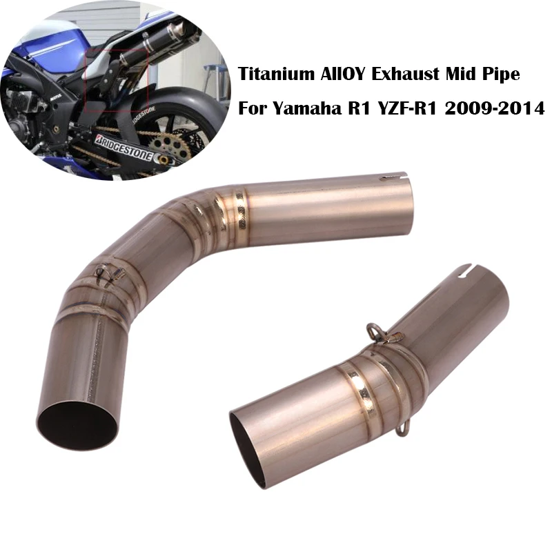 For Yamaha R1 YZF-R1 2009-2014 Titanium Alloy Left Right Motorcycle Exhaust Middle Connect Link Pipe Slip On 51MM Muffler Tip
For Yamaha R1 YZF-R1 2009-2014 Titanium Alloy Left Right Motorcycle Exhaust Middle Connect Link Pipe Slip On 51MM Muffler Tip