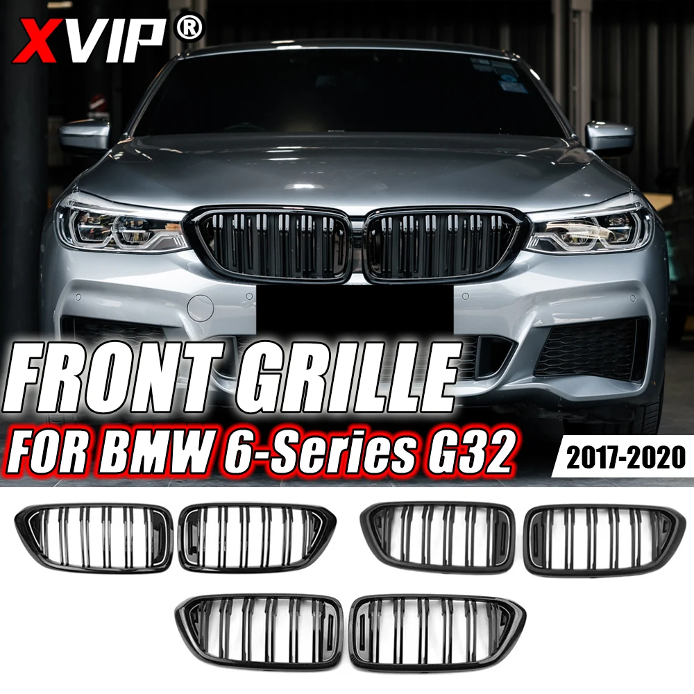 XVIP Carbon Fiber Look Double Line Style Front Bumper Racing Grill For BMW 6-Series G32 2017-2020 640i Glossy Dual Slats Grilles
XVIP Carbon Fiber Look Double Line Style Front Bumper Racing Grill For BMW 6-Series G32 2017-2020 640i Glossy Dual Slats Grilles