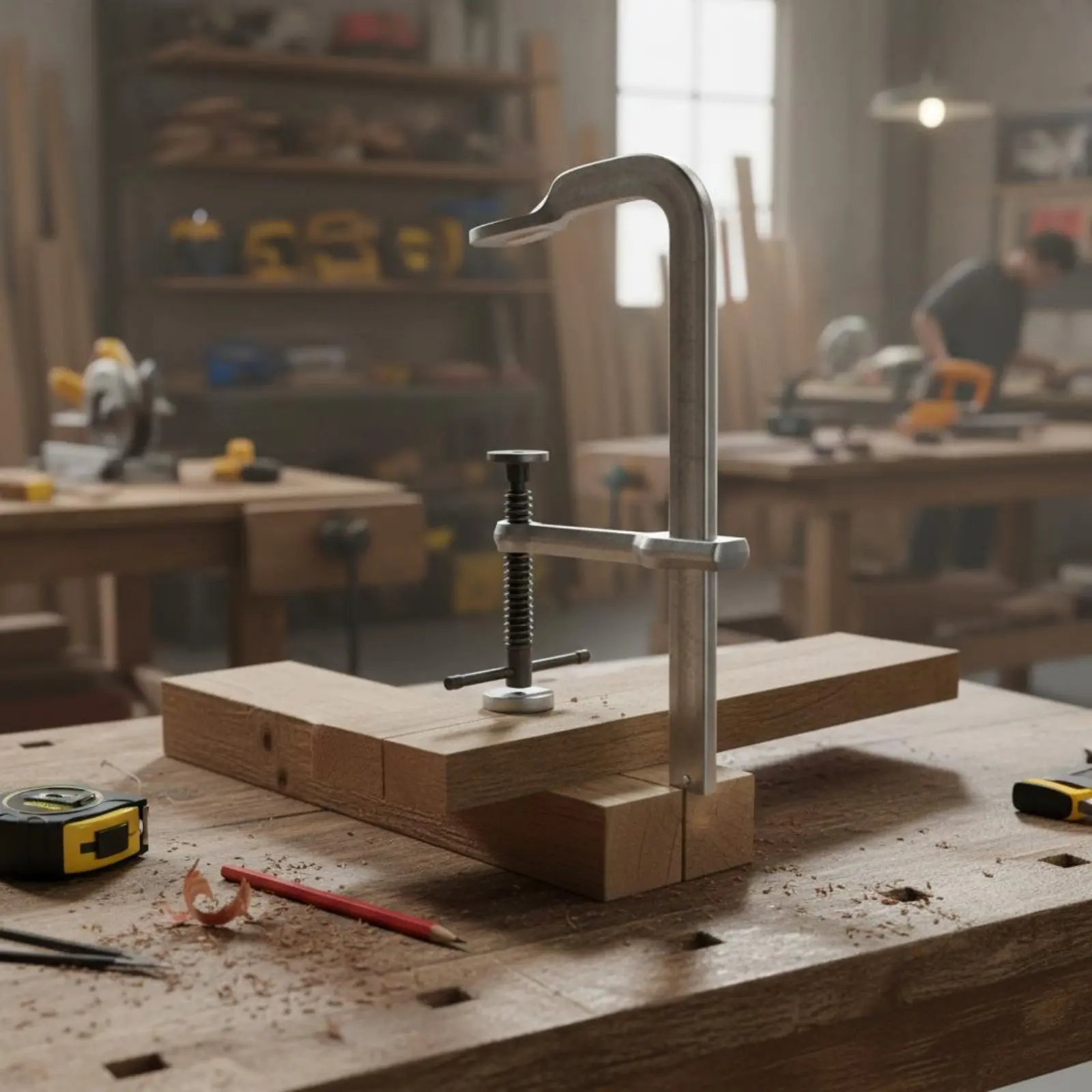 Heavy Duty F Clamp Thickened Industrial F Design Clamp Hand Tool High Clamping Force Long-Lasting for Woodworking, Workshop
Heavy Duty F Clamp Thickened Industrial F Design Clamp Hand Tool High Clamping Force Long-Lasting for Woodworking, Workshop