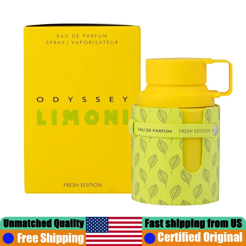 Armaf Odyssey Limoni Fresh EDP Spray 3.4 Ounce Original Arab Perfumes 100 ML Natural Lasting Fresh Citrus Cologne for Women Men
Armaf Odyssey Limoni Fresh EDP Spray 3.4 Ounce Original Arab Perfumes 100 ML Natural Lasting Fresh Citrus Cologne for Women Men