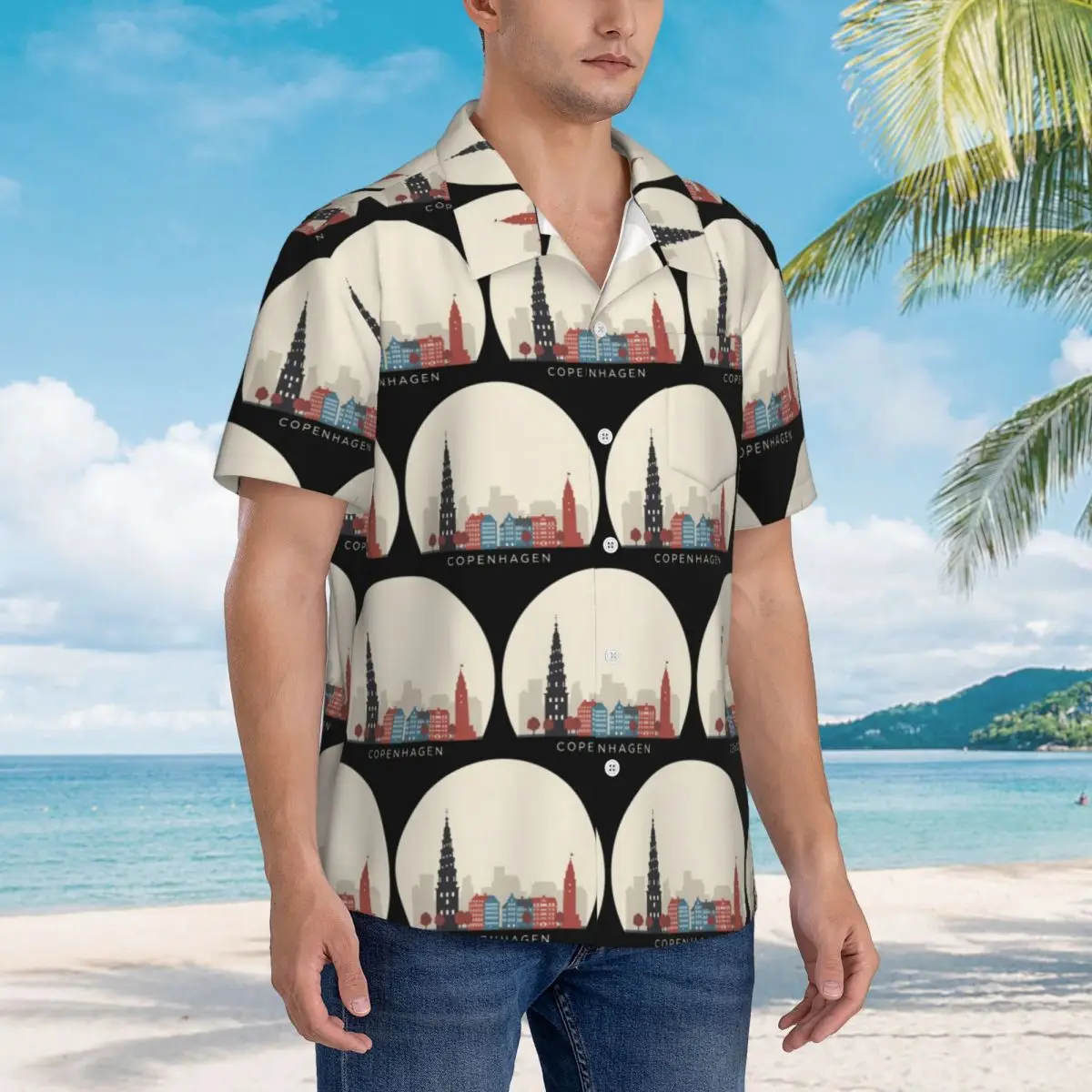 Copenhagen Travel Icon Hawaiian Shirts Funny Men Short Sleeve Shirt for Summer Beach Men's Lapel Tops
Copenhagen Travel Icon Hawaiian Shirts Funny Men Short Sleeve Shirt for Summer Beach Men's Lapel Tops