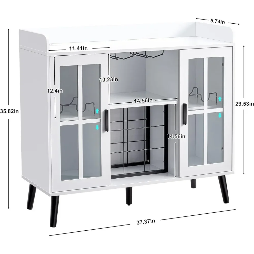 Liquor Cabinet with Power Outlet, Wine Cabinets with Glass Holder, Sideboard Buffet Cabinets,Coffee Bar Cabinet with LED light
Liquor Cabinet with Power Outlet, Wine Cabinets with Glass Holder, Sideboard Buffet Cabinets,Coffee Bar Cabinet with LED light