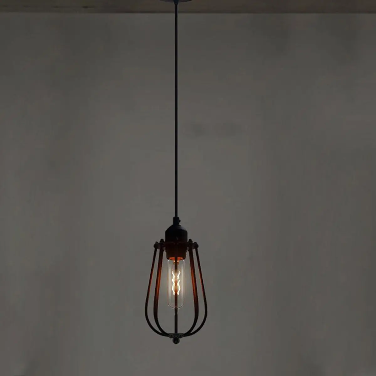 Black Industrial Style Ceiling Pendant Light Shade Cage Chandelier Lampshade for E27 Bulb 30-60W Retro Hard Iron Fixture
Black Industrial Style Ceiling Pendant Light Shade Cage Chandelier Lampshade for E27 Bulb 30-60W Retro Hard Iron Fixture