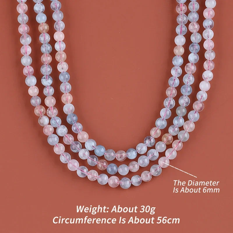 Набор бусин из натурального морганита, красивые бусины для ожерелья, лучший подарок из драгоценных камней, 6 мм, 50 см, около 30 г
Набор бусин из натурального морганита, красивые бусины для ожерелья, лучший подарок из драгоценных камней, 6 мм, 50 см, около 30 г