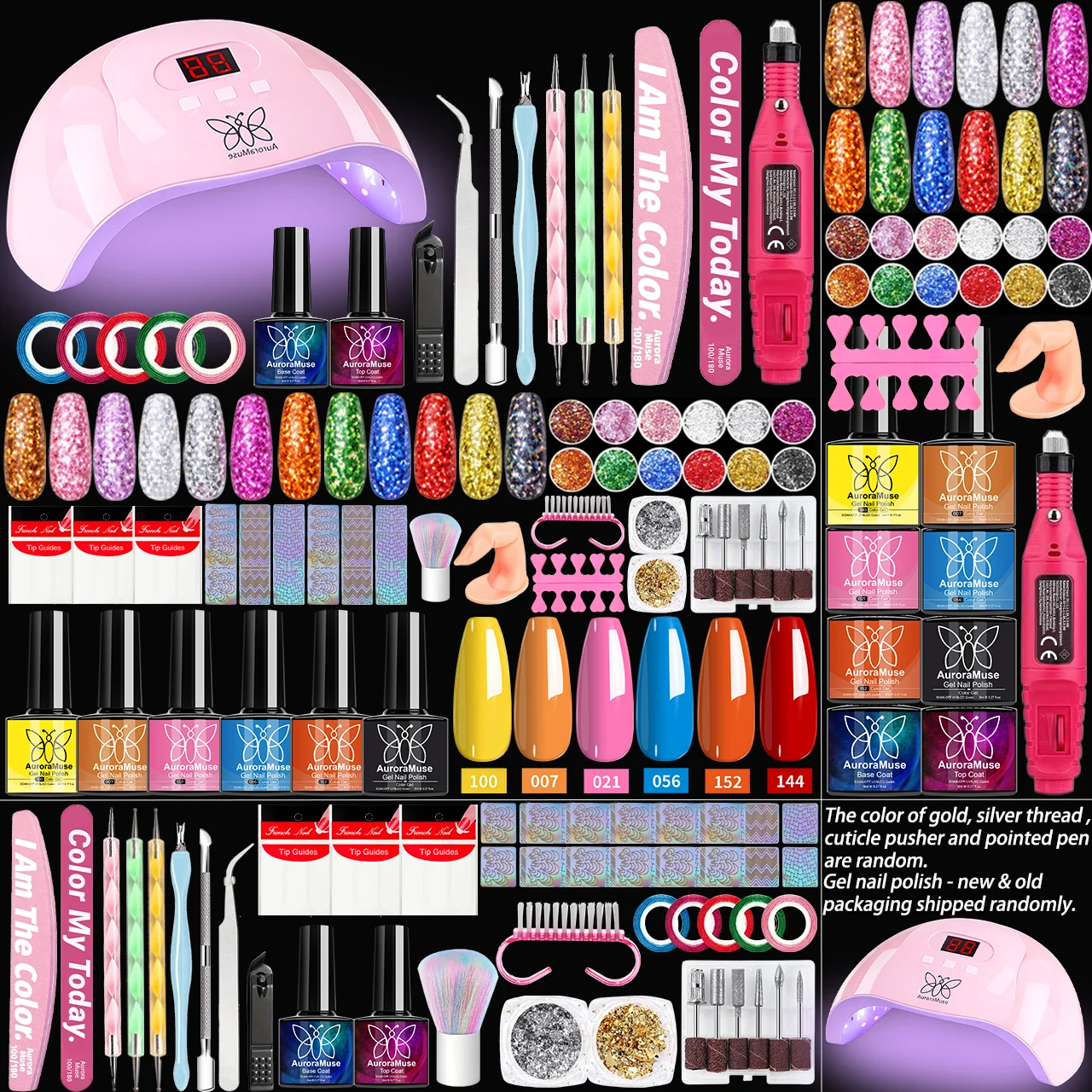1 Set, Complete Nail Art Set for Beginners - 6 Colors Gel Nail Polish Kit With USB LED Nail Lamp & Electric Nail Drill
1 Set, Complete Nail Art Set for Beginners - 6 Colors Gel Nail Polish Kit With USB LED Nail Lamp & Electric Nail Drill