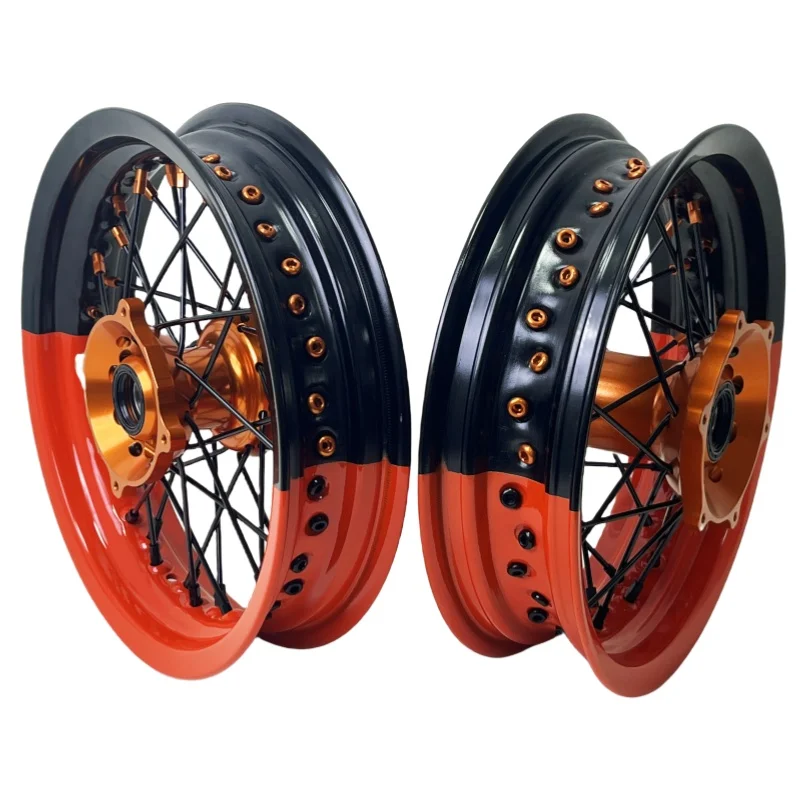 12-дюймовые колеса Supermoto для 85 SX 2021-2024 TC85 оранжевые ступицы
12-дюймовые колеса Supermoto для 85 SX 2021-2024 TC85 оранжевые ступицы