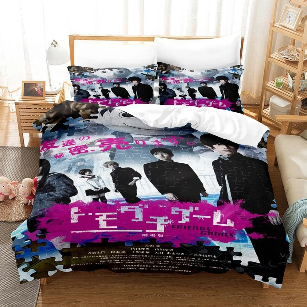 Tomodachi Game Bedding Set Single Twin Full Queen King Size Bed Set Adult Kid Bedroom Duvet Cover Sets 3D Print Anime Bed Sheet
Tomodachi Game Bedding Set Single Twin Full Queen King Size Bed Set Adult Kid Bedroom Duvet Cover Sets 3D Print Anime Bed Sheet