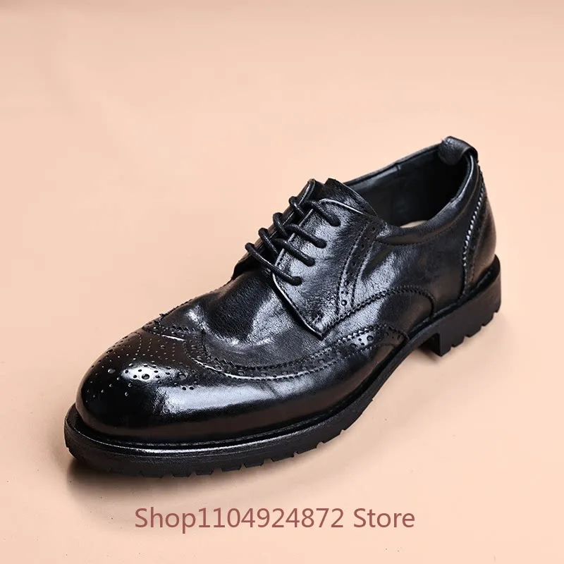 Дизайнерские ретро-туфли для мужчин: дышащие, повседневные, деловые, ручной работы, из натуральной кожи, для офиса и свадьбы.
Дизайнерские ретро-туфли для мужчин: дышащие, повседневные, деловые, ручной работы, из натуральной кожи, для офиса и свадьбы.