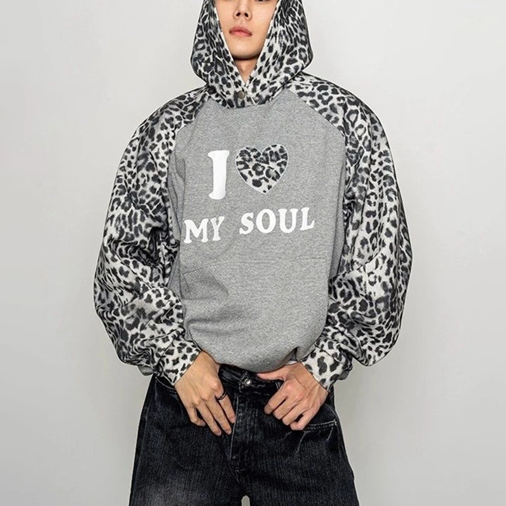 Winter New Leopard Print Long-Sleeve Hooded Sweatshirt American Retro Fashion Trend Street Hip Hoo Loose Casual Niche Men's Top
Winter New Leopard Print Long-Sleeve Hooded Sweatshirt American Retro Fashion Trend Street Hip Hoo Loose Casual Niche Men's Top