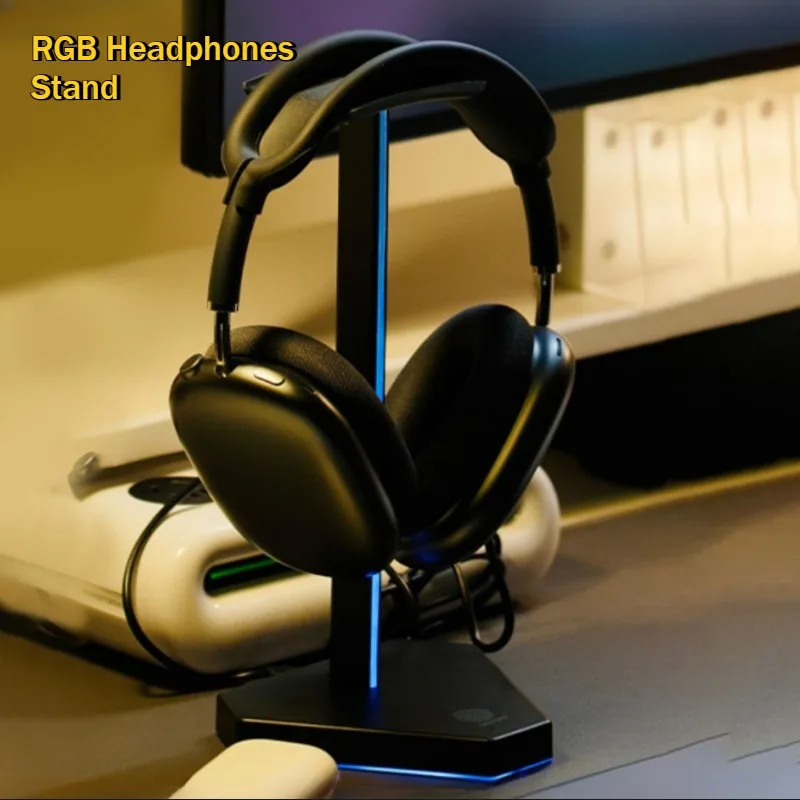RGB Headphones Stand Holder E-sports Atmosphere Light Non-Slip Rubber Base Data Transmission Gaming Headset Cool Display Holder
RGB Headphones Stand Holder E-sports Atmosphere Light Non-Slip Rubber Base Data Transmission Gaming Headset Cool Display Holder
