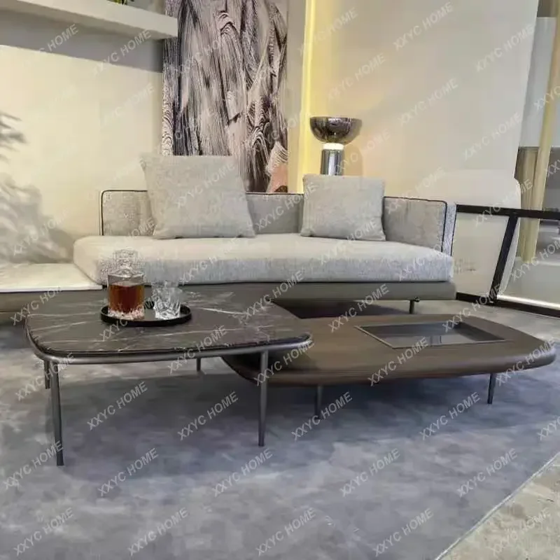 Hnew coffee table combination minimalist light luxury log walnut high sense
Hnew coffee table combination minimalist light luxury log walnut high sense