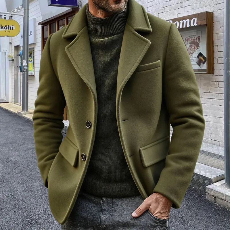 Retro Solid Men's Blazer Wool Blend Single Breasted Coat Business Casual Tailored Groom's Tailcoat For Banquet Party
Retro Solid Men's Blazer Wool Blend Single Breasted Coat Business Casual Tailored Groom's Tailcoat For Banquet Party