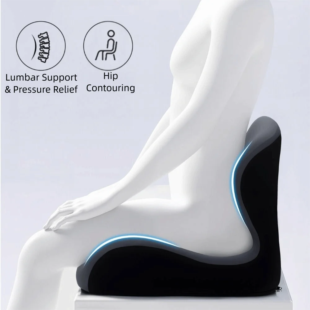 Cozy One-piece Office Chair Cushions Soft Pressure Relief Lumbar Support Cushion Ergonomic Memory Foam Cushion For Home Office
Cozy One-piece Office Chair Cushions Soft Pressure Relief Lumbar Support Cushion Ergonomic Memory Foam Cushion For Home Office