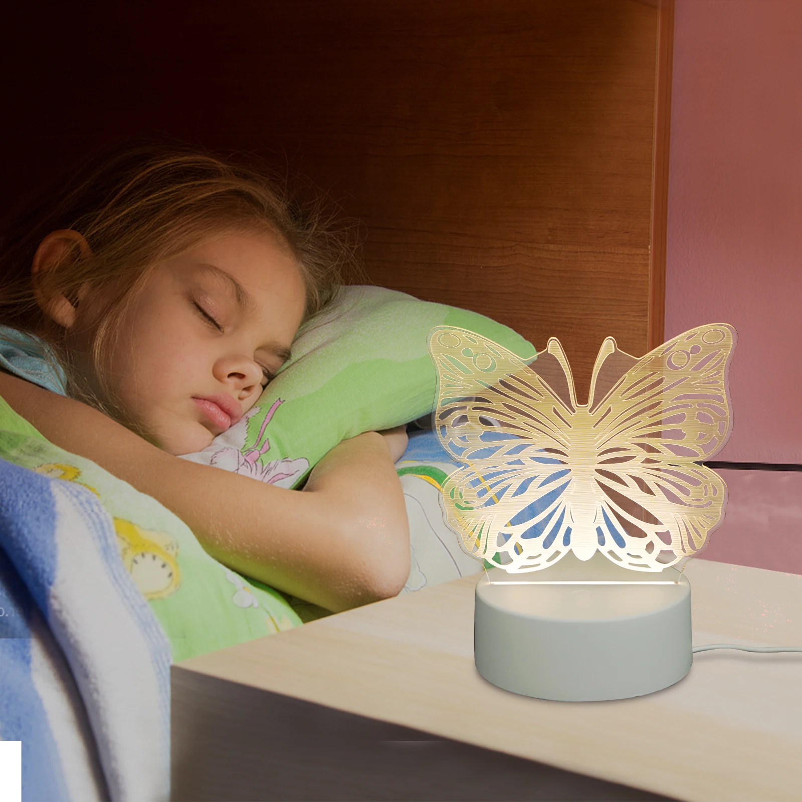Butterfly Small Night Acrylic Powered Cool LED Decorative Lights Girls Gift Visualization Lamp Novelty Night Bedside Lamp
Butterfly Small Night Acrylic Powered Cool LED Decorative Lights Girls Gift Visualization Lamp Novelty Night Bedside Lamp