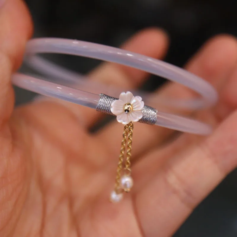 Natural Agate Chalcedony Dainty Bangles for Women Pink Shell Pearl Ultra Thin Jade-like Bracelets Gifts
Natural Agate Chalcedony Dainty Bangles for Women Pink Shell Pearl Ultra Thin Jade-like Bracelets Gifts