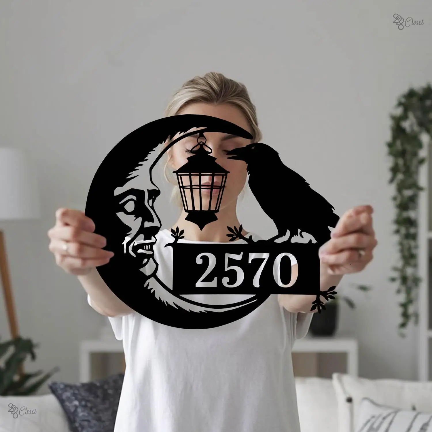 Custom Raven House Number Metal Sign Metal Address Sign Spooky House Number Sign Gothic house sign Raven address sign Moon
Custom Raven House Number Metal Sign Metal Address Sign Spooky House Number Sign Gothic house sign Raven address sign Moon