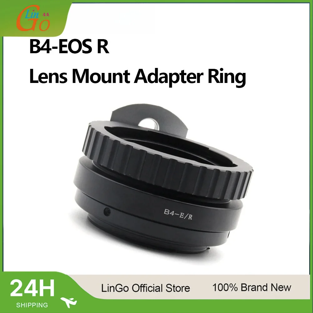Lin Go B4-EOS R Mount Adapter Ring For All 2/3" B4 Mount Movie Lenses To Canon EOS RF Mount Camera EOS R,RP,R3,R5,R6 Etc.
Lin Go B4-EOS R Mount Adapter Ring For All 2/3" B4 Mount Movie Lenses To Canon EOS RF Mount Camera EOS R,RP,R3,R5,R6 Etc.