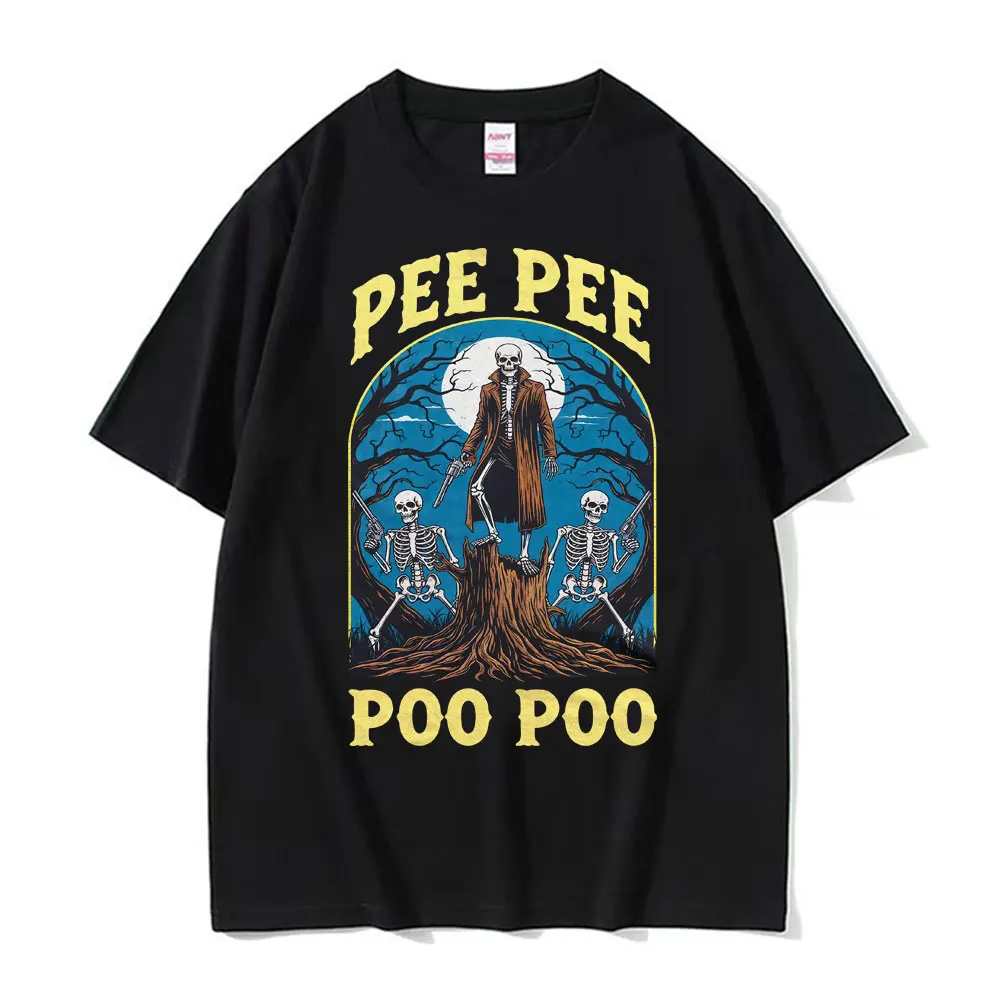Pee Pee Poo Poo Cursed Meme Funny Skeleton T-Shirt Tops Men's Harajuku Short Sleeve T Shirts Unisex Vintage Tee Shirt Streetwear
Pee Pee Poo Poo Cursed Meme Funny Skeleton T-Shirt Tops Men's Harajuku Short Sleeve T Shirts Unisex Vintage Tee Shirt Streetwear