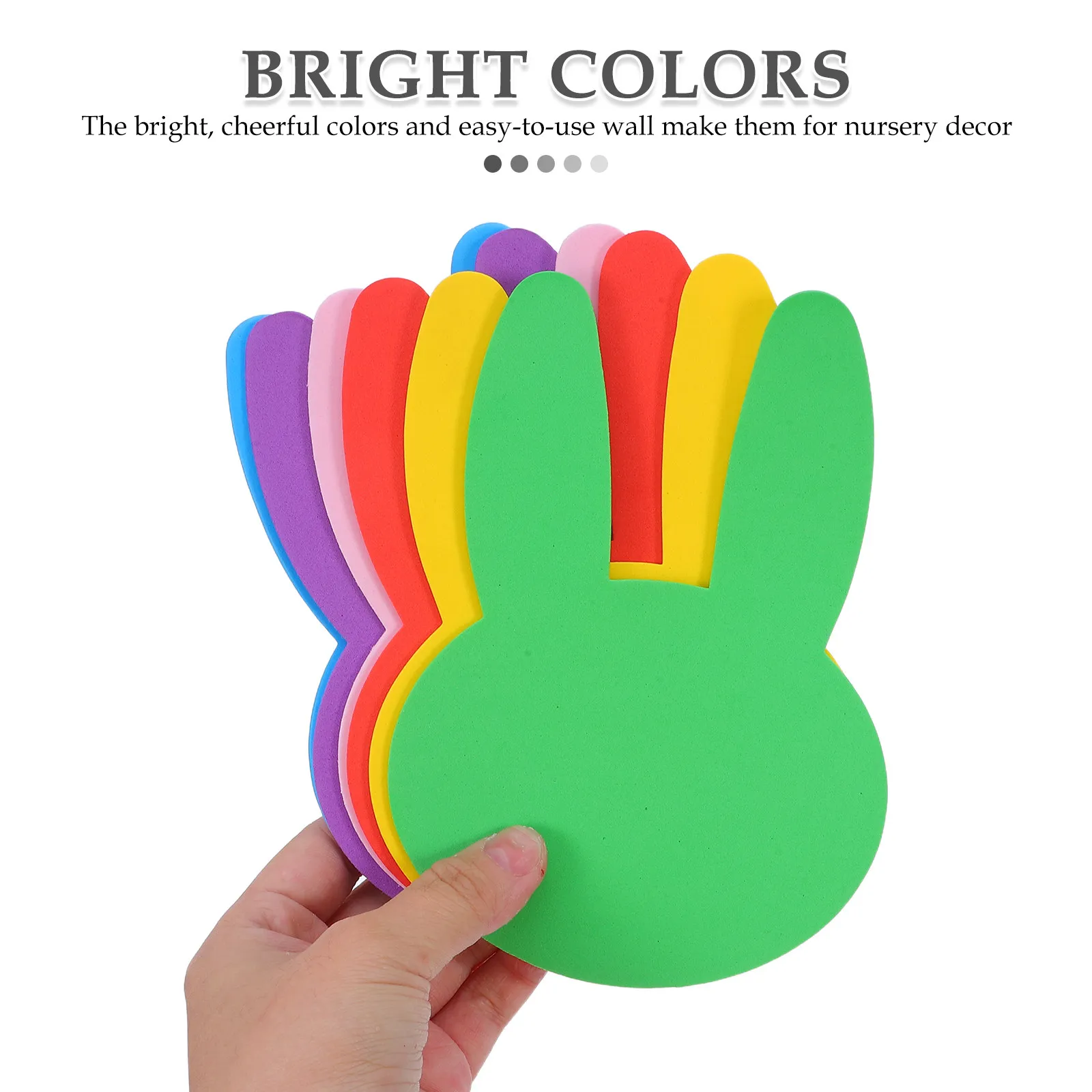 72Pcs Easter Bunny Decorations Eva Foam Rabbit Shapes Colorful Wall Stickers for Kids Room Classroom DIY Crafts Easter Party
72Pcs Easter Bunny Decorations Eva Foam Rabbit Shapes Colorful Wall Stickers for Kids Room Classroom DIY Crafts Easter Party