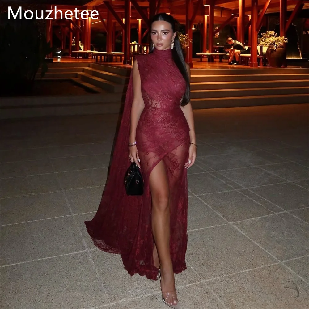 Mouzhetee Sexy A-Line O-Neck Side Split Evening Dresses Formal Party Gowns for Women Simple Prom Gown Customized 2026
Mouzhetee Sexy A-Line O-Neck Side Split Evening Dresses Formal Party Gowns for Women Simple Prom Gown Customized 2026