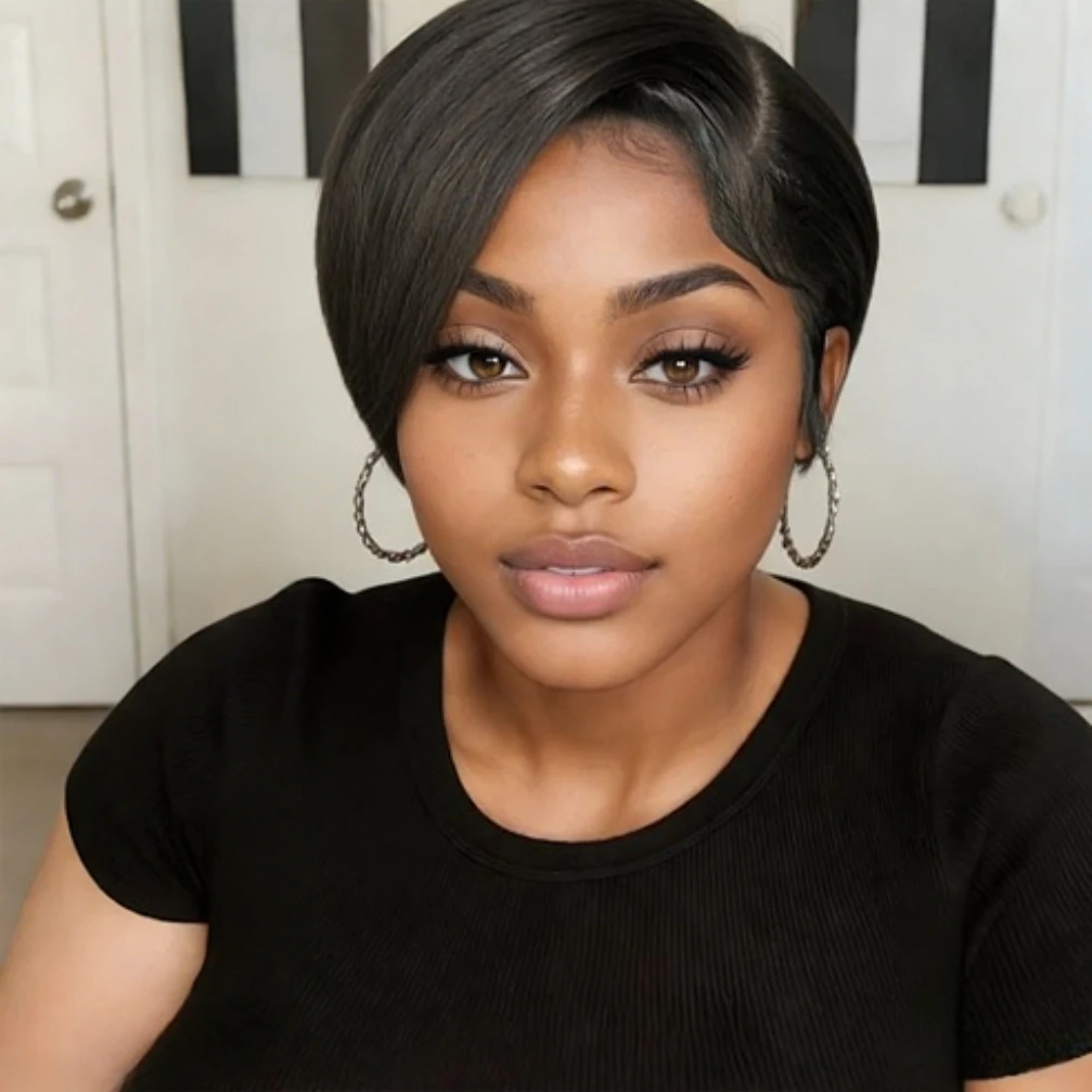 13x4 Transparent Lace Frontal Wig Human Hair Straight Wig 150% Density 6Inch Wig Colored Wig Valentine's Day Wig
13x4 Transparent Lace Frontal Wig Human Hair Straight Wig 150% Density 6Inch Wig Colored Wig Valentine's Day Wig