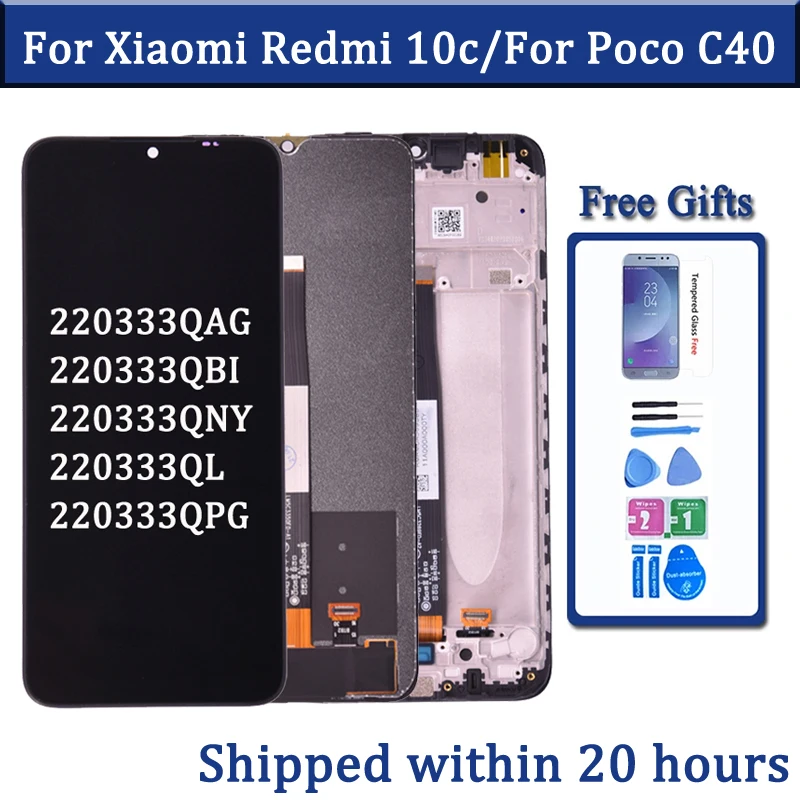 ЖК-дисплей 6,71 ''для Xiaomi Redmi 10C, дигитайзер сенсорного экрана 220333QAG, 220333QBI для Xiaomi Poco C40, ЖК-дисплей в сборе
ЖК-дисплей 6,71 ''для Xiaomi Redmi 10C, дигитайзер сенсорного экрана 220333QAG, 220333QBI для Xiaomi Poco C40, ЖК-дисплей в сборе