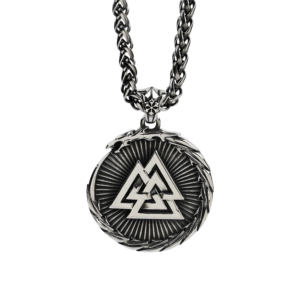 Viking Knot Necklace for MenNorse Nordic Pendant with Heavy Duty Chain Bold Viking Jewelry forTrendy Hip-Hop Gift for Him
Viking Knot Necklace for MenNorse Nordic Pendant with Heavy Duty Chain Bold Viking Jewelry forTrendy Hip-Hop Gift for Him