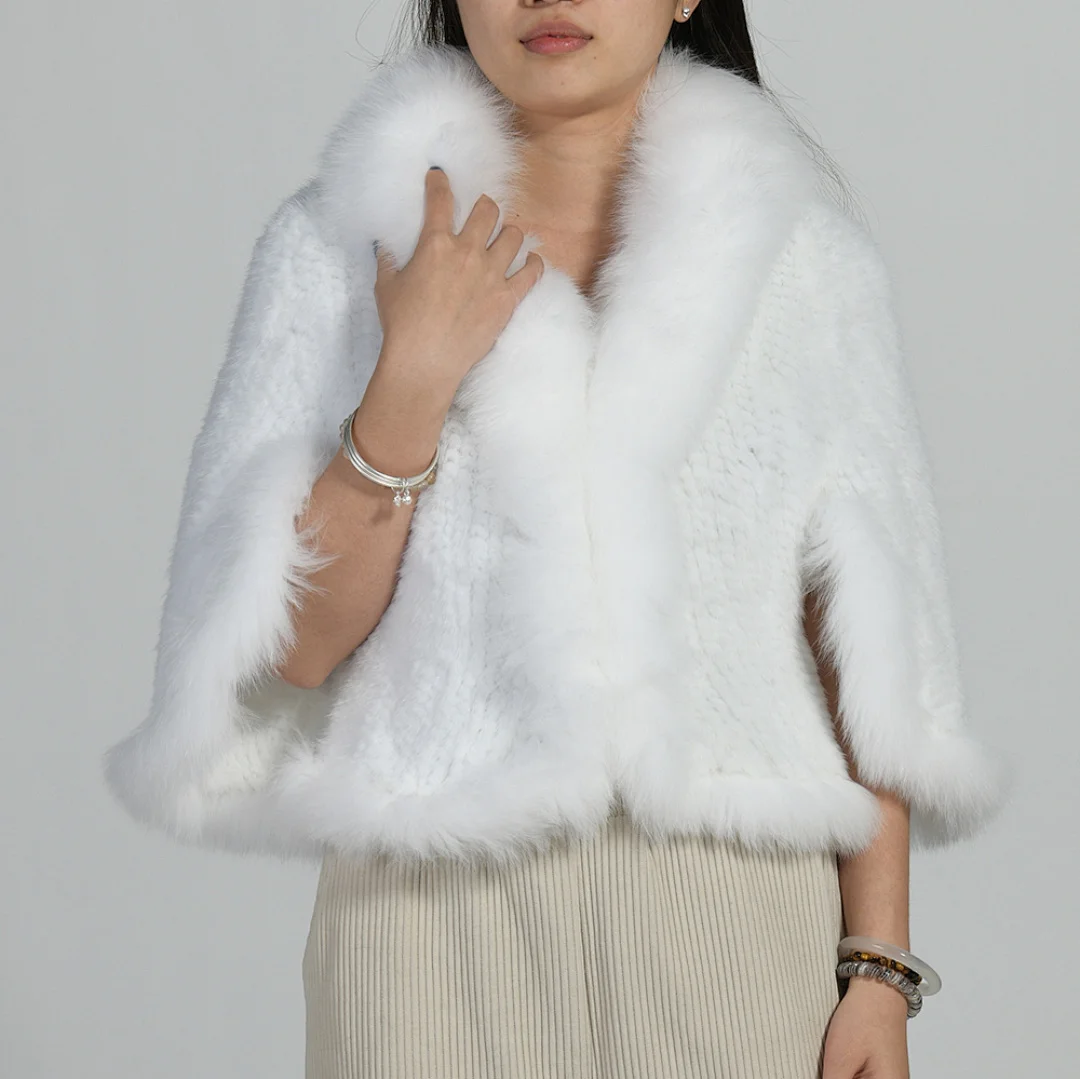 Пончо Jxwatcher из натурального меха норки для женщин, новинка осени 2026, вязаное меховое пальто с воротником и отделкой из меха лисы, женская вязаная меховая накидка
Пончо Jxwatcher из натурального меха норки для женщин, новинка осени 2026, вязаное меховое пальто с воротником и отделкой из меха лисы, женская вязаная меховая накидка