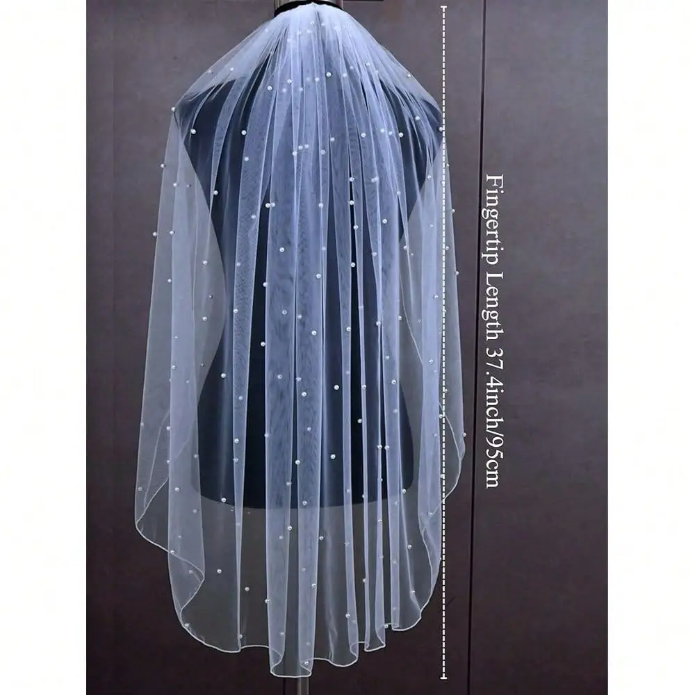 Short Wedding Bridal Veil Pencil Edge With Comb For Bride
Short Wedding Bridal Veil Pencil Edge With Comb For Bride