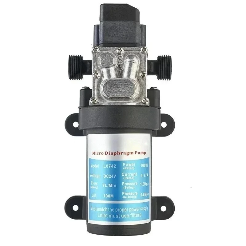 DC24V 100W 7L/min Self Priming Diaphragm Water Pump High Temperature Resistant Household Pressure Test Pump
DC24V 100W 7L/min Self Priming Diaphragm Water Pump High Temperature Resistant Household Pressure Test Pump