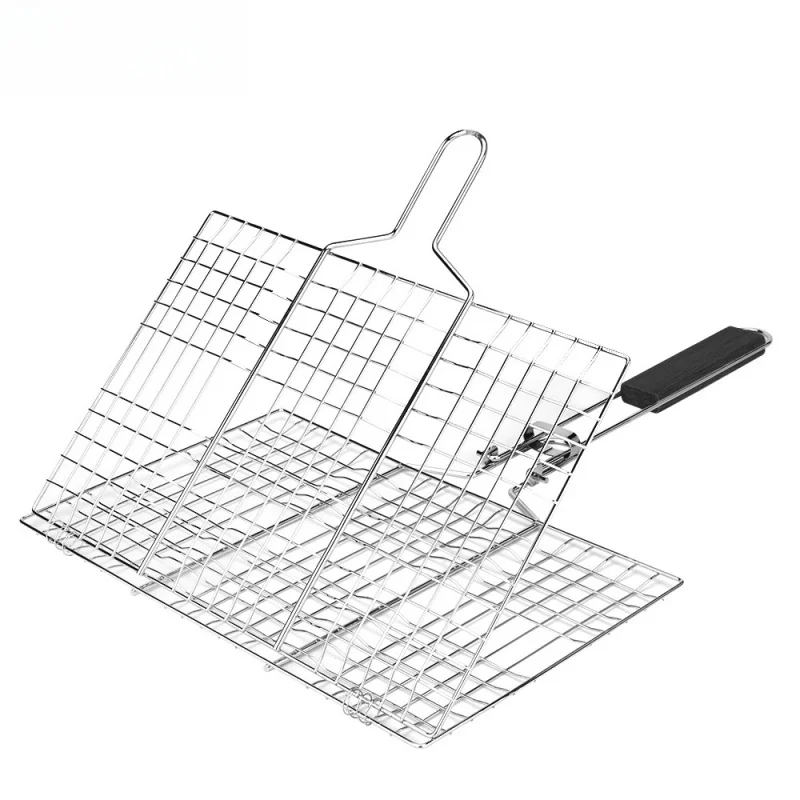 Складной зажим для барбекю с деревянной ручкой, многофункциональный зажим для рыбы на гриле, гриль для барбекю, сетка для барбекю, гриль для стейка
Складной зажим для барбекю с деревянной ручкой, многофункциональный зажим для рыбы на гриле, гриль для барбекю, сетка для барбекю, гриль для стейка
