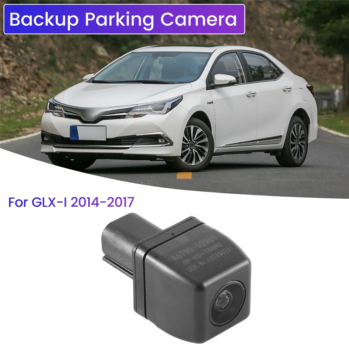 Резервная парковочная камера заднего вида для Toyota Corolla GLX-I 2014-2017 8679002080 86790-02080 (без кронштейна)
Резервная парковочная камера заднего вида для Toyota Corolla GLX-I 2014-2017 8679002080 86790-02080 (без кронштейна)