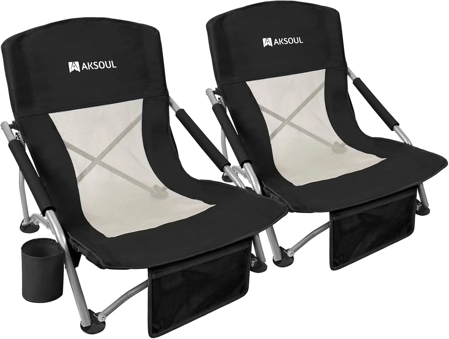 Folding Beach Chair for Adults: Low/High Back, Extra Wide Seat with Pillow & Storage Pocket, Blue (1 or 2 Pack)
Folding Beach Chair for Adults: Low/High Back, Extra Wide Seat with Pillow & Storage Pocket, Blue (1 or 2 Pack)