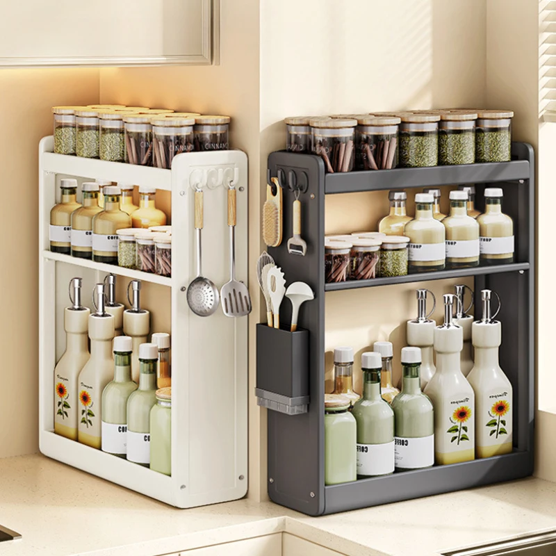 Punch Free Wall Mounted Kitchen Shelf Multifunctional Spice Rack Seasoning Jar Storage Organizer
Punch Free Wall Mounted Kitchen Shelf Multifunctional Spice Rack Seasoning Jar Storage Organizer