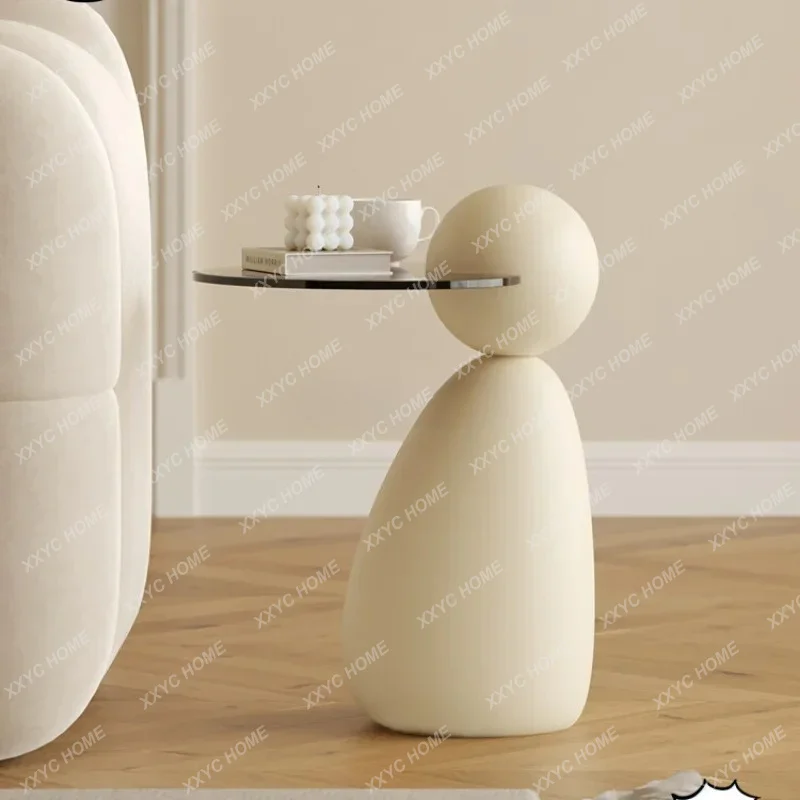 L Cream Style Glass Sofa Side Table Simple Modern Small Apartment Bedside Table Side Table Creative
L Cream Style Glass Sofa Side Table Simple Modern Small Apartment Bedside Table Side Table Creative