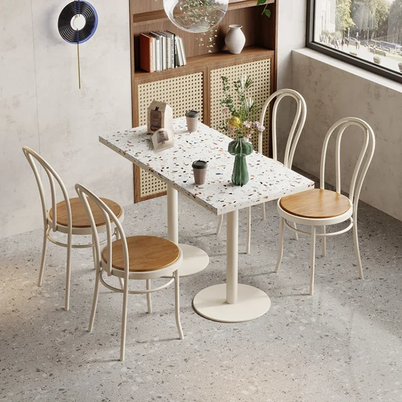 Modern Iron Chairs with Backrest Seat, Stable, Load-Bearing, Nordic Furniture, Coffee House, Western Restaurant
Modern Iron Chairs with Backrest Seat, Stable, Load-Bearing, Nordic Furniture, Coffee House, Western Restaurant